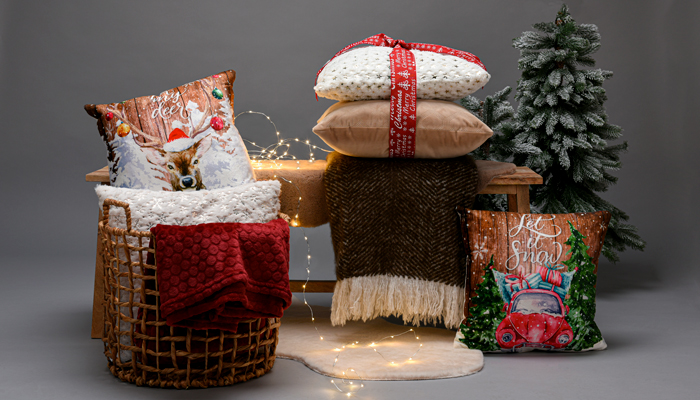 decorazioni natalizie e articoli tessili natalizi